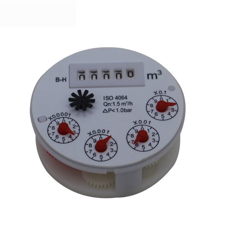 DN15mm Multi Jet Plastic Water Meter Mechanism