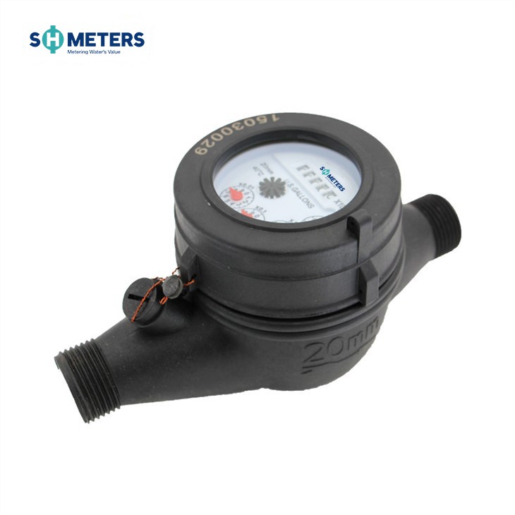 Cold Type Dry Dial Horizontal Multi Jet Water Meter