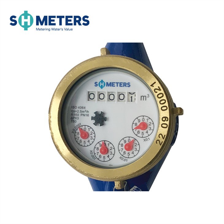 R160 Class C Multi-jet Vane Wheel Water Meter Brass Body R160 Class C Multi-jet Vane Wheel Water Meter Brass Body