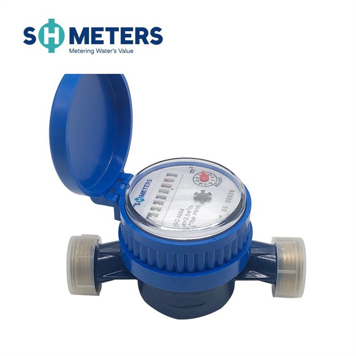 Single Jet Water Meter Price Brass Body Vane Wheel 15mm 20mm Water Flow Meter